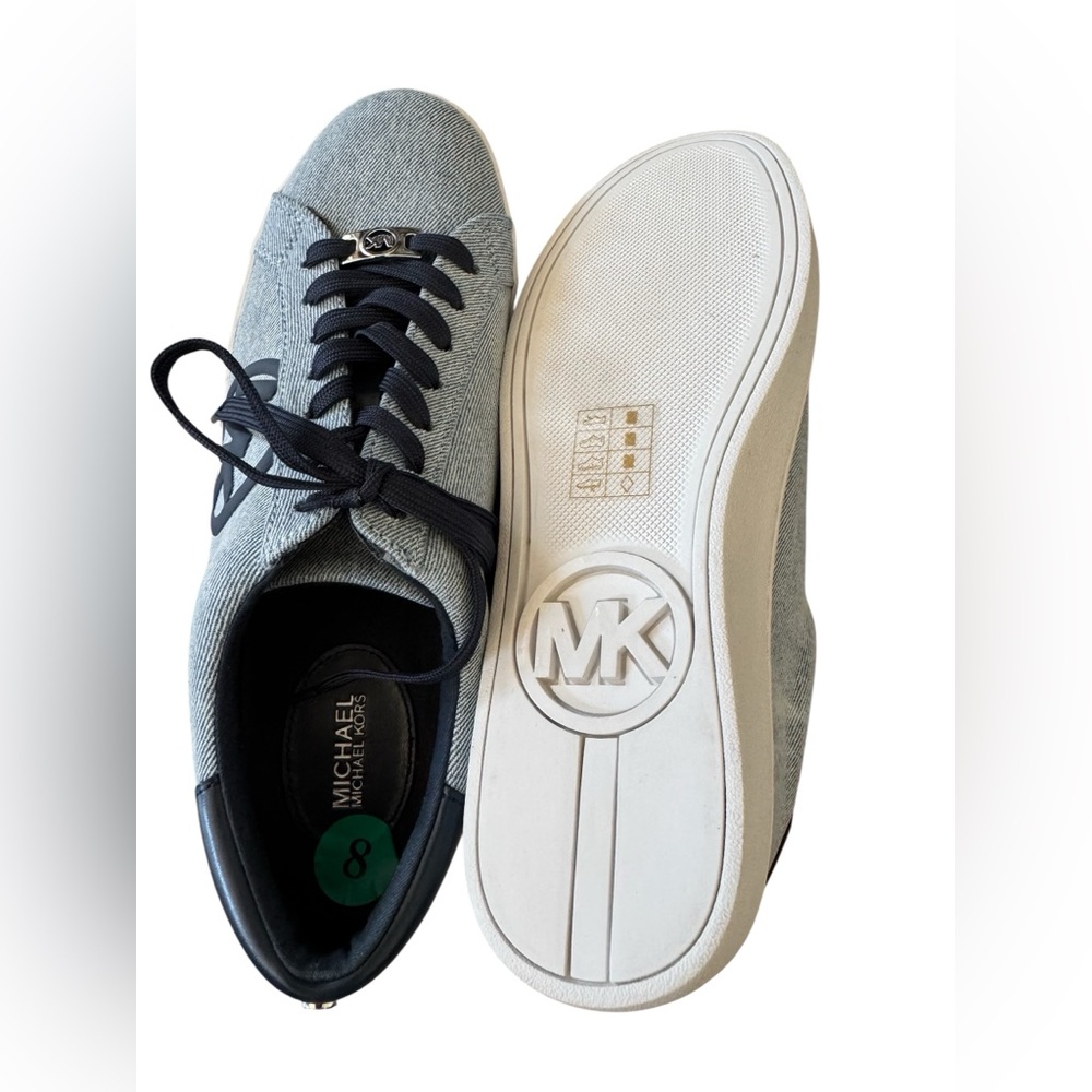 Michael Kors Blue Sneaker Shoes New - Picture 4 of 5